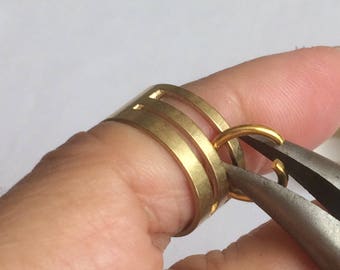 New Tool Opening Closing Finger Jump Rings Brass, Dull Silver Plated jewelry making tool, easy open jump ring