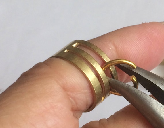 New Tool Opening Closing Finger Jump Rings Brass, Dull Silver Plated jewelry making tool, easy open jump ring