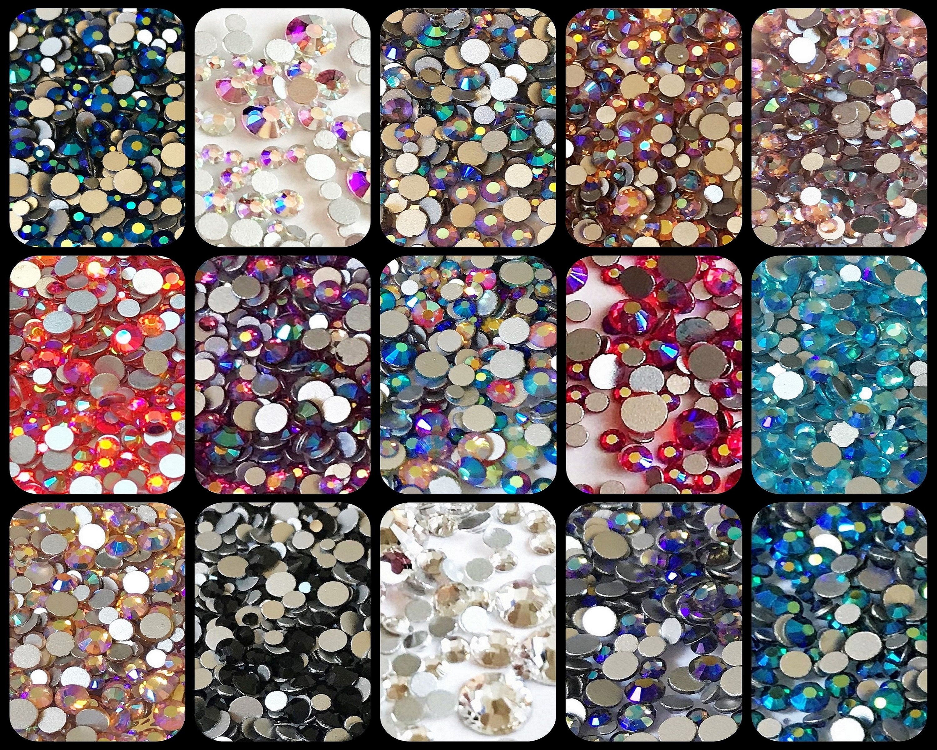 20g/Bag Mixed Colorful Stone for Nails 3D Stones for Nail Art