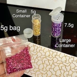 Petit verre brisé de couleur métallique irrégulière, décoration en pierre à paillettes pour Nail Art 3D, coque de téléphone portable en résine