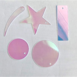Paillettes de formes multiples irisées de sirène, recherche de bijoux de boucles d'oreilles, accessoires vestimentaires