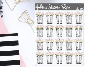 Spring Boots Planner Stickers