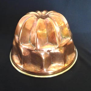 Vintage Copper Mold French Heavy Guage 102 Copper Wall Decor Rustic Kitchen Kitchenalia Tin Lined