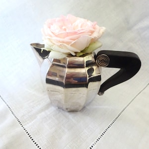Christofle Creamer Art Deco Silverplate Gallia French Coffee and Cream Tabletop Wedding Gift, Shower Gift