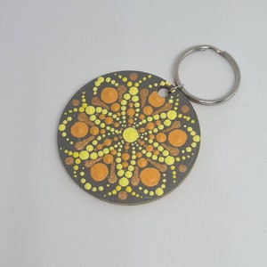 Llavero de madera Dot mandala