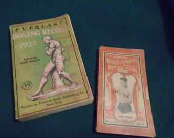 Pair of 1925 Sporting/Boxing Record Books