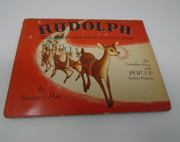 Original 1939 Rudolph the Red Nosed Reindeer Pop-up Book by Robert L ...