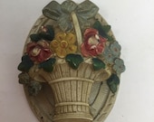 Victorian Hand Painted Cast Iron Door Knocker