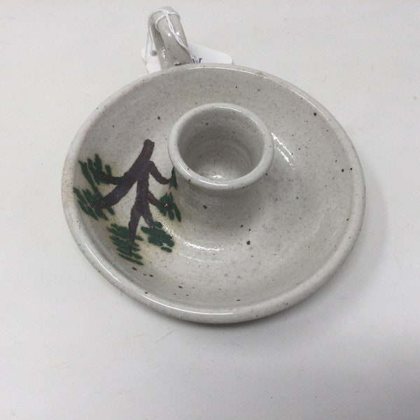 1981 Stamped Northwood Stoneware NH Candle Holder