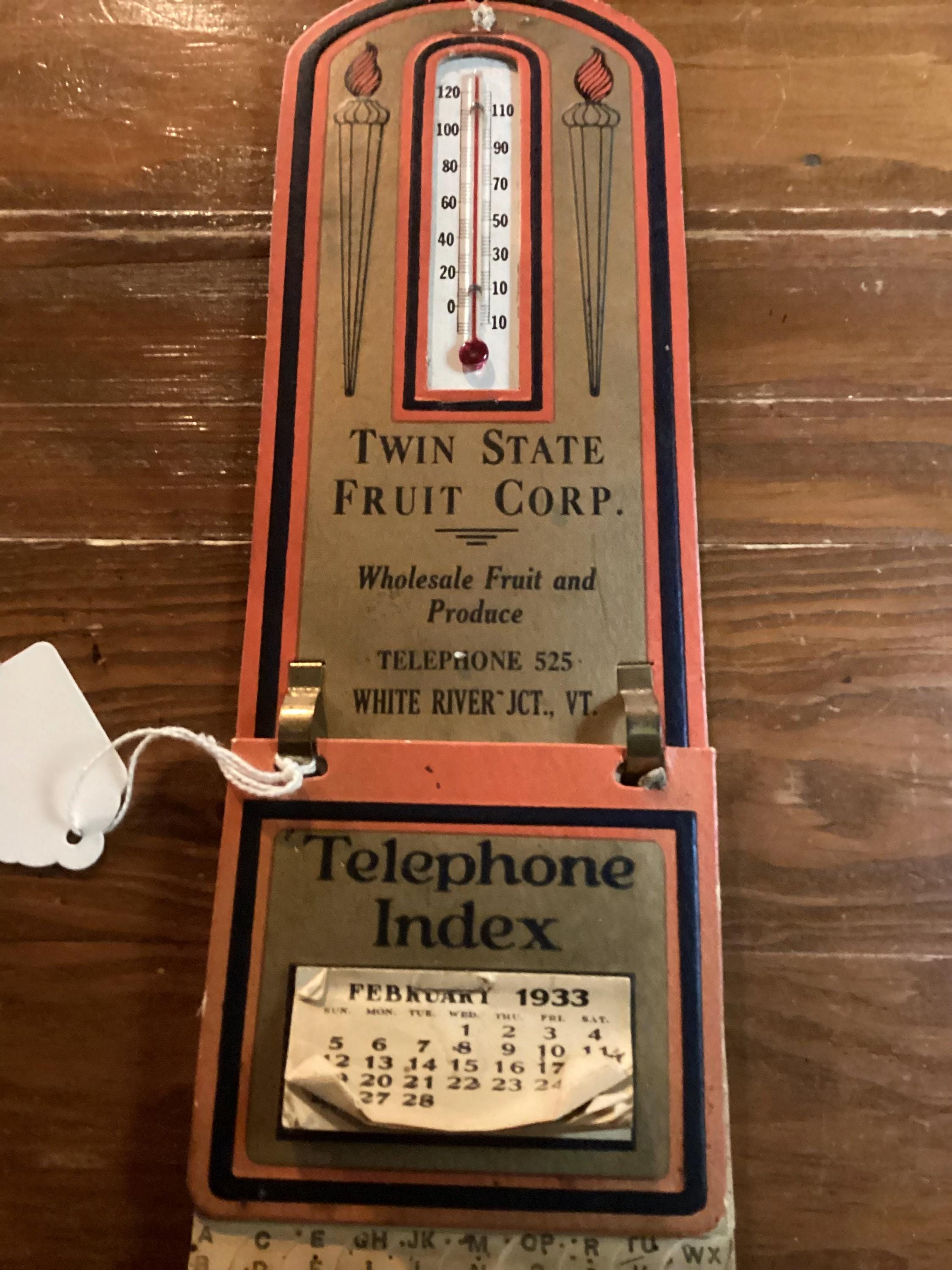 レトロ　 鉄道グッズ (1964年製 温度計) Railroad Thermometer - Etsy