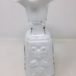 Circa 1910’s Imperial Glass Mephistopheles White Milk Glass Vase