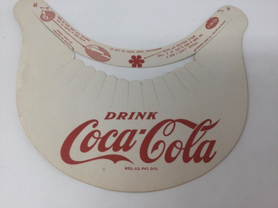 Circa 1950’s- 60 Cardboard “ Drink Coca Cola” Vis… - image 1