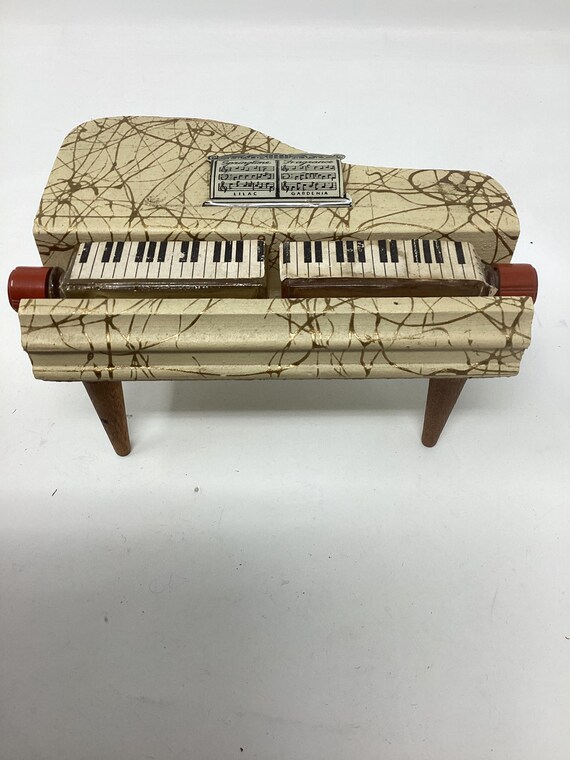 Unique Circa 1930’s Bouton “Springtime Fragrance” Piano Perfume Bottle Holder