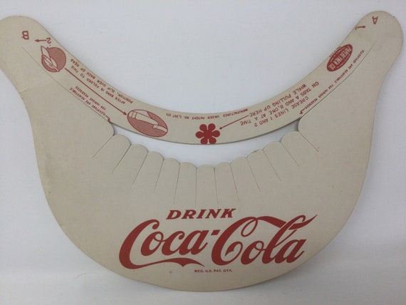 Circa 1950’s- 60 Cardboard “ Drink Coca Cola” Vis… - image 2