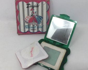 Circa 1940’s Ziegfeld “ Petticoat Girl” Compact