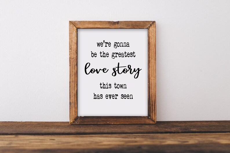 Greatest Love Story Love Inspirational Quote Lanco Lyrics - Etsy