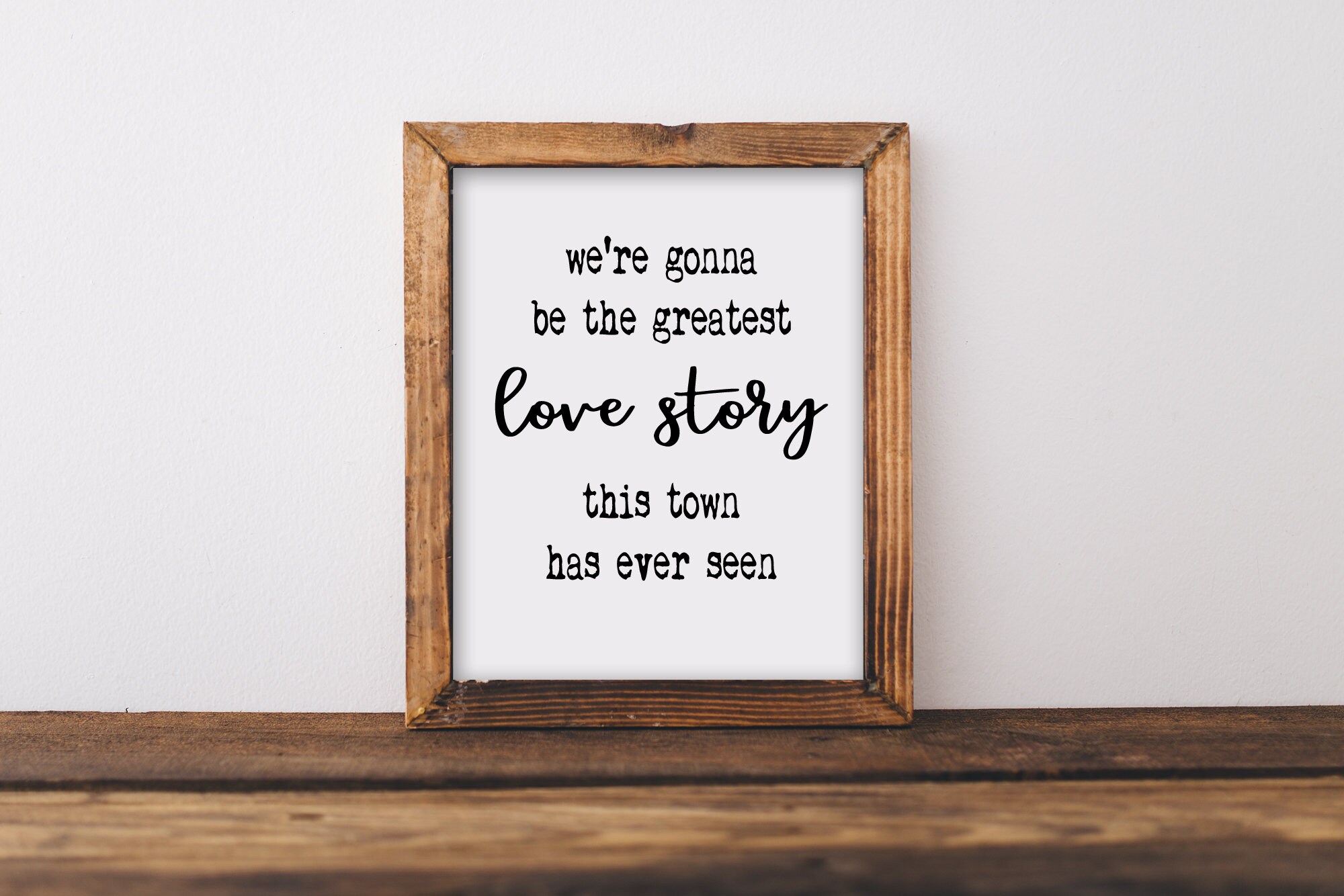 Greatest Love Story Love Inspirational Quote Lanco Lyrics - Etsy