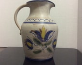 Pitcher Berkshire Pottery Hand Painted Vi tags 1980 39 s