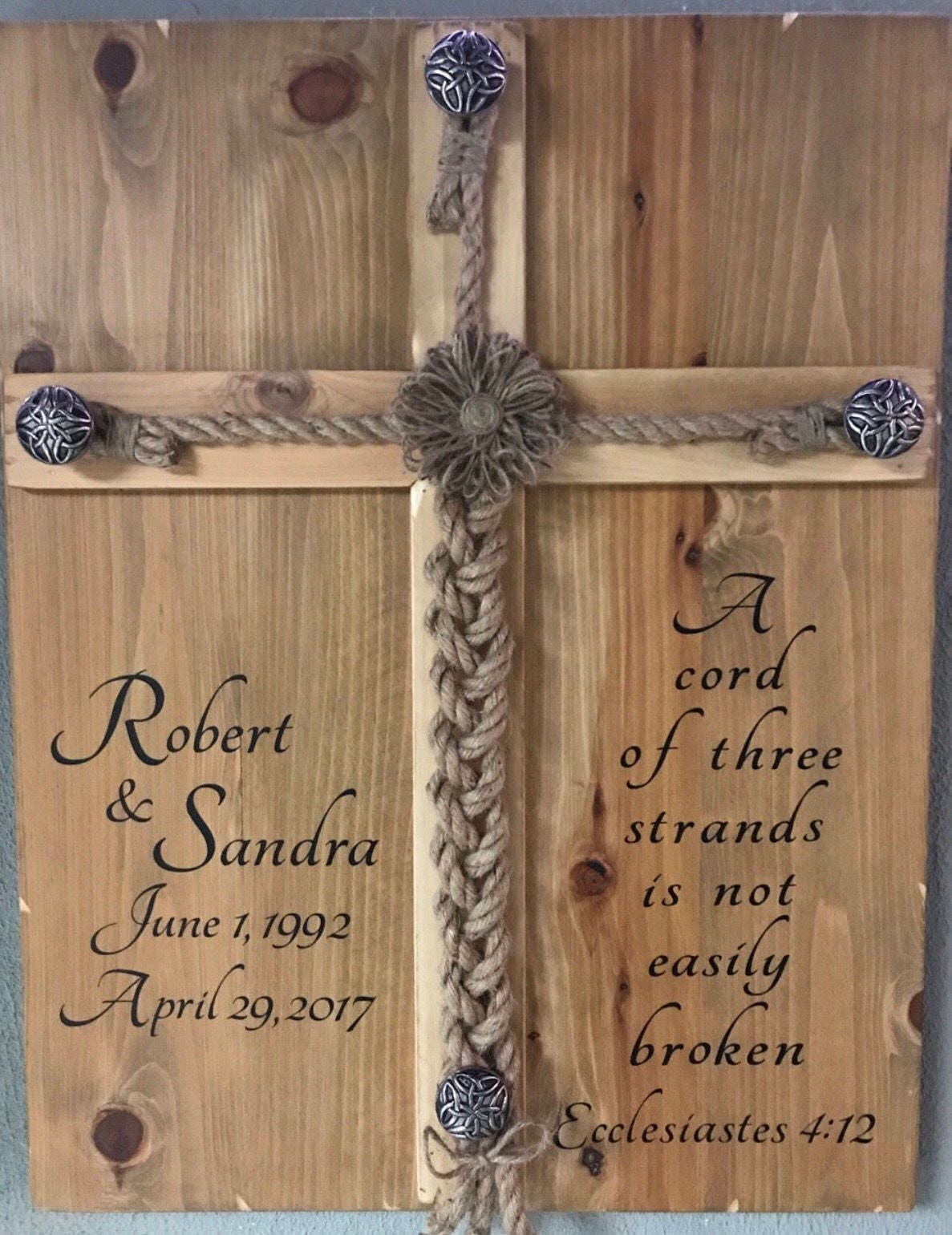 Personalized Rustic Wedding Alternative Unity Ceremony Idea | Etsy