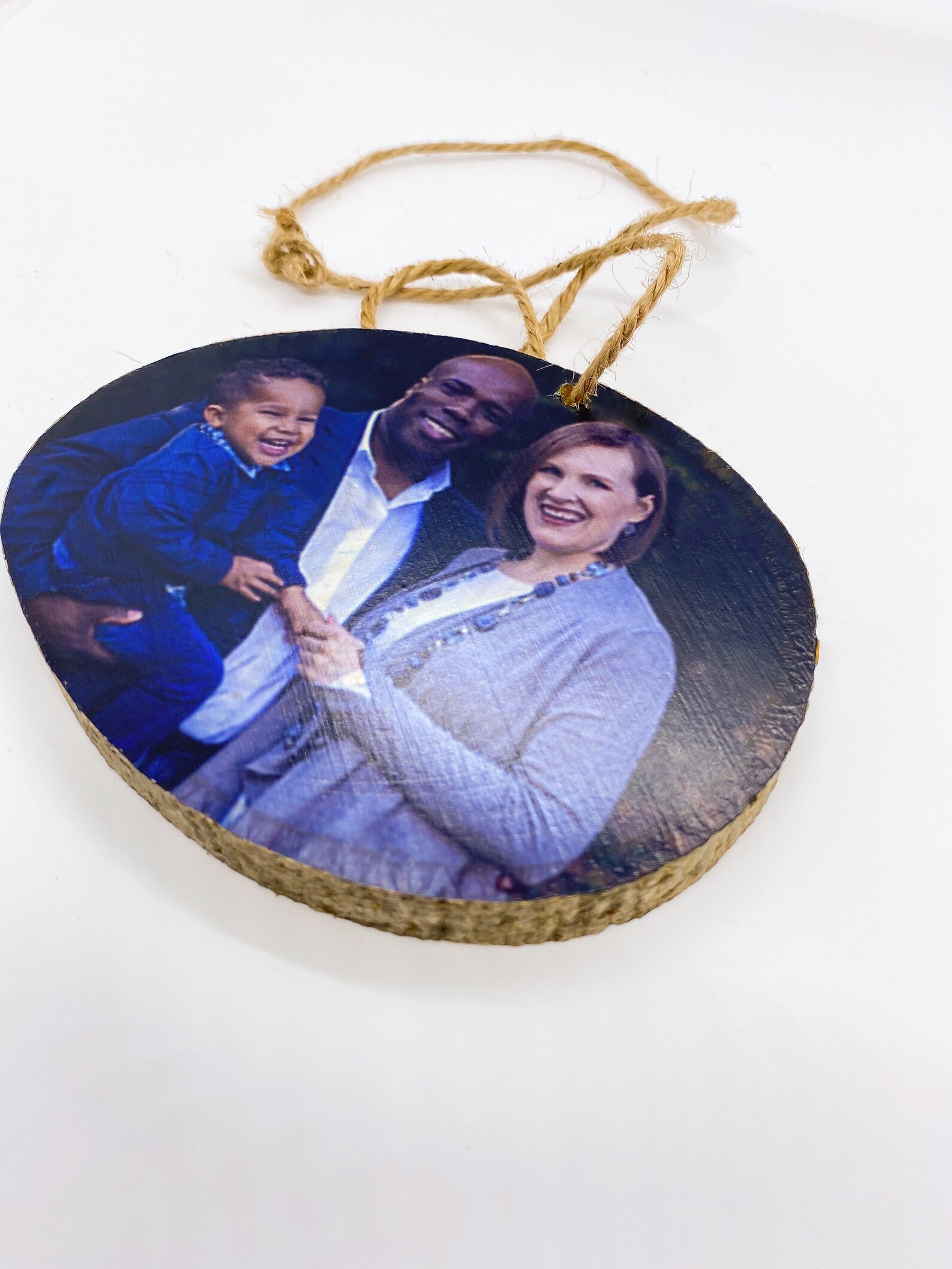 Customised Christmas Tree Ornaments Personalized Wood Print Etsy