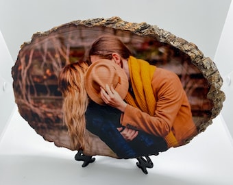 Photo On Wood, Wood picture, picture on wood, wood anniversary gift for him / her, wood burning option. valentines day gift