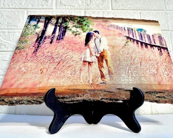 Unique and Handcrafted Wood Prints Perfect for Gifting or Decorating Your living room walls. Custom photo frame wood print.