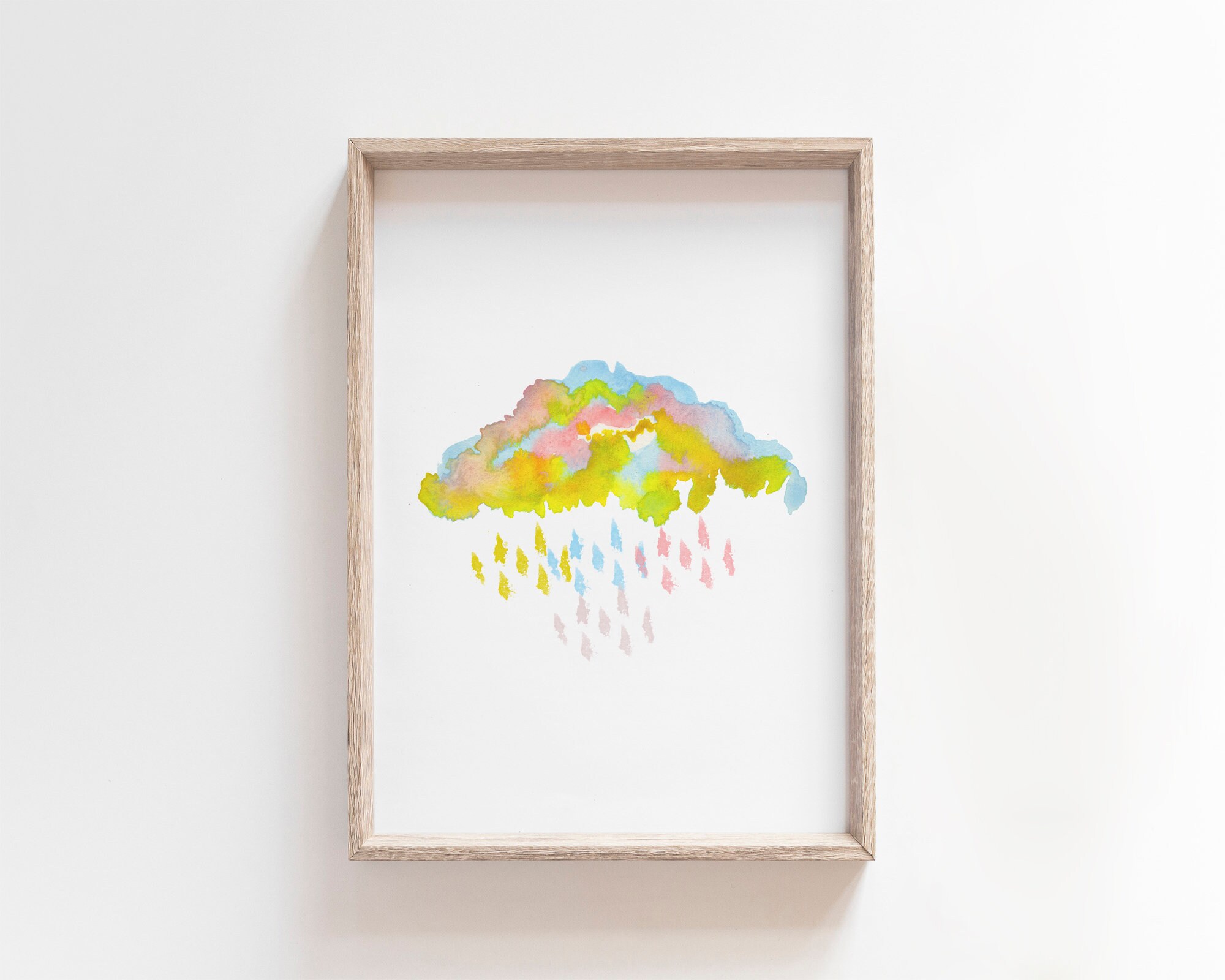 Printable Rainbow Wall Art Set of 2 Pastel Rainbow Nursery | Etsy