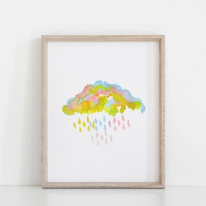 Printable Rainbow Wall Art Set of 2 Pastel Rainbow Nursery | Etsy