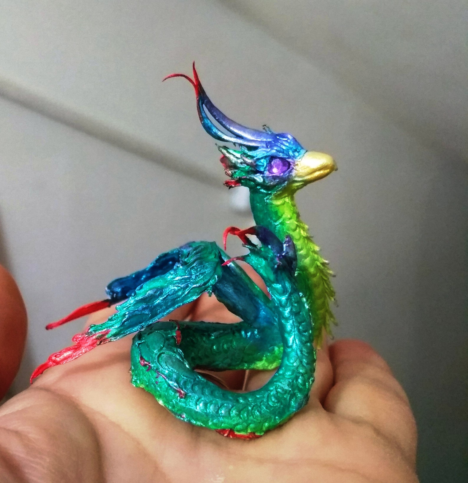 TO ORDER Dragon figurine Small dragon statuette Dragon Etsy