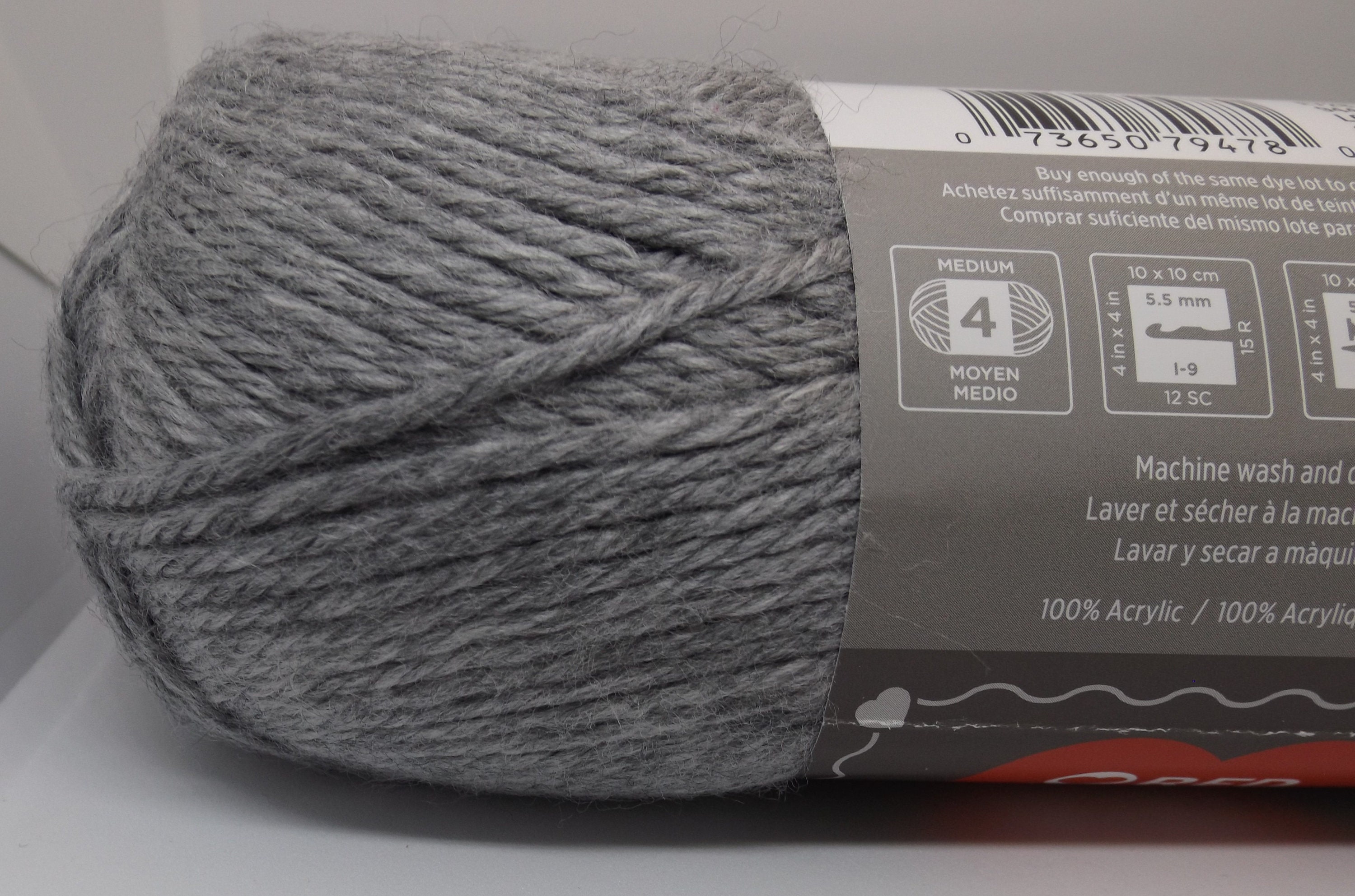 Red Heart Soft Black Yarn - 3 Pack of 141g/5oz - Acrylic - 4 Medium (Worsted) - 256 Yards - Knitting, Crocheting & Crafts