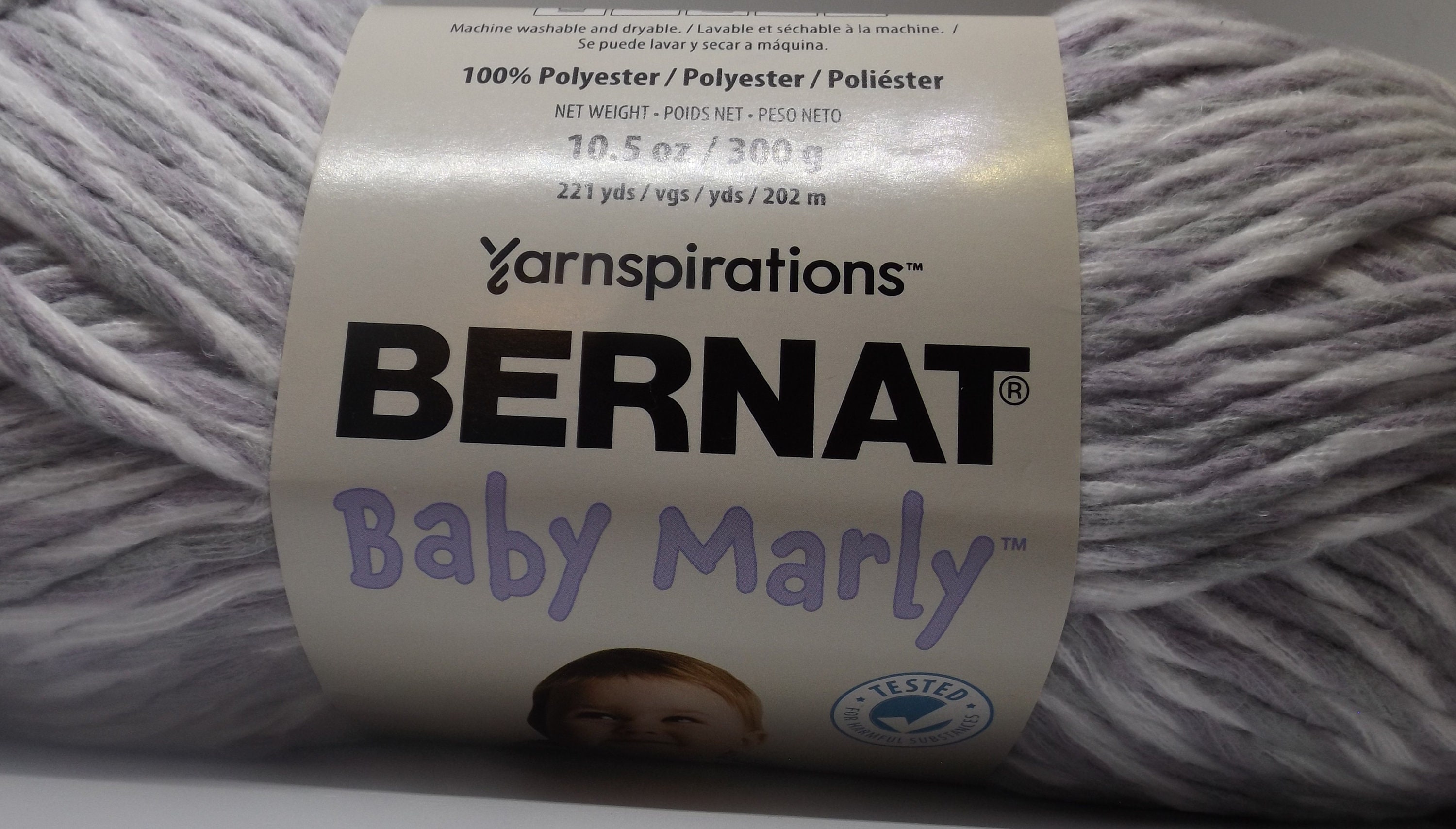 Buy Bernat Baby Marly Yarn Colour 33008 Snow Violets 300 Grams/10.5 Ounces  221 Yards 5 Bulky knitting, Crochet Online in India 