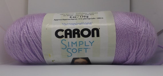 Caron Simply Soft Yarn Orchid 9717 6 Ounce Balls 170 Grams 315 Yards 4  Medium 
