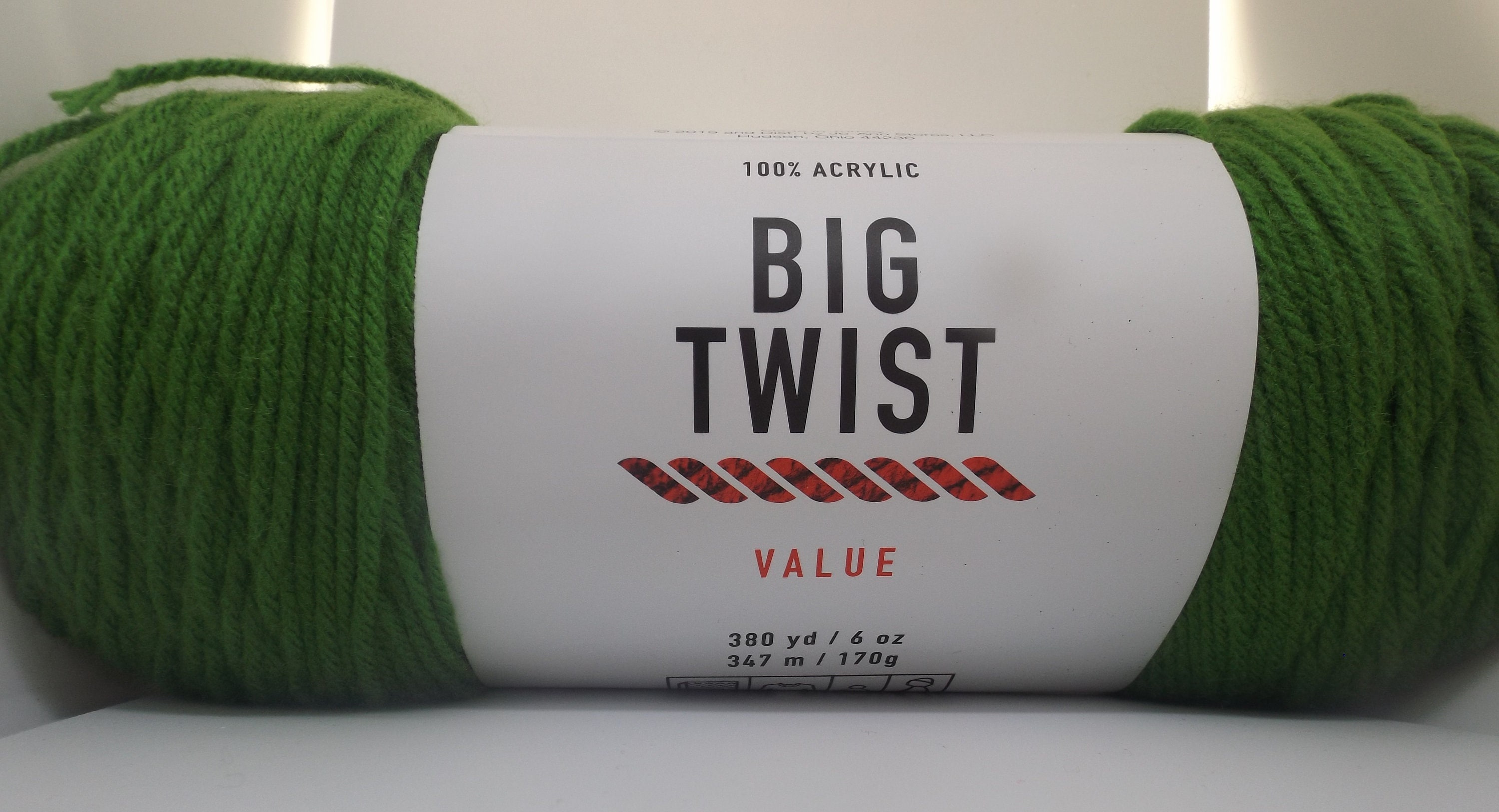 Big Twist Yarn Forest Green 4 Medium 170 Grams/6 Ounces 320 Yards/292  Meters knitting/crochet 