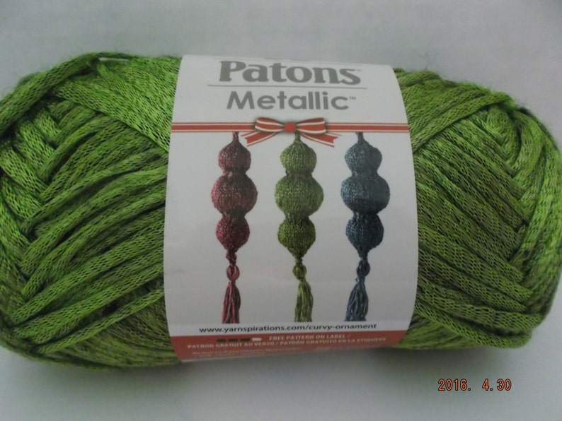 Metallic Metallic Green Novelty Sparkle Yarn Green 98244 Worsted Nylon