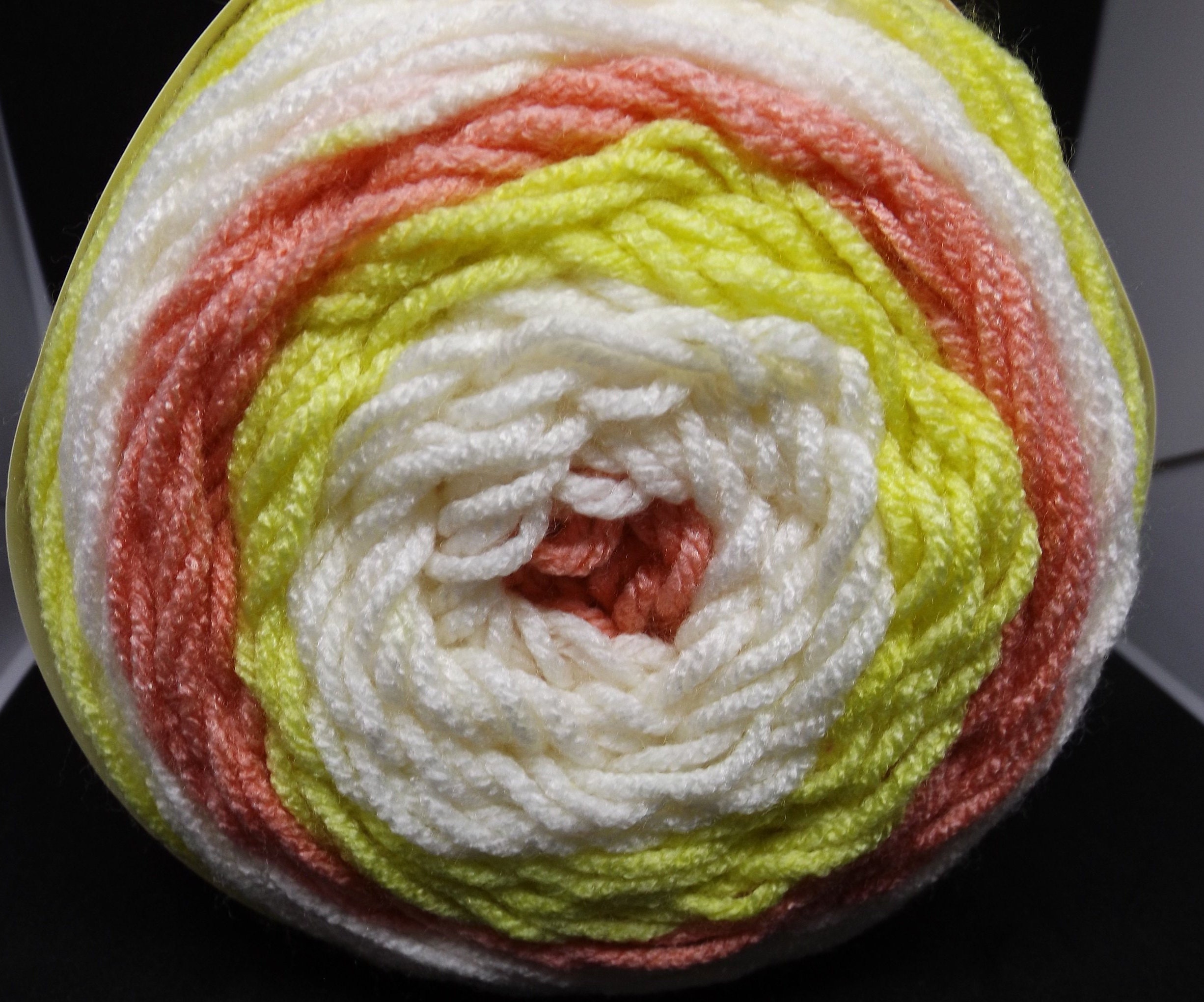 Premier Yarns Sweet Roll Yarn, Ideal Yarn for Crocheting and Knitting,  Medium-Weight and Self-Striping Yarn, Made of Acrylic, Frosty Swirl, 5 oz,  245