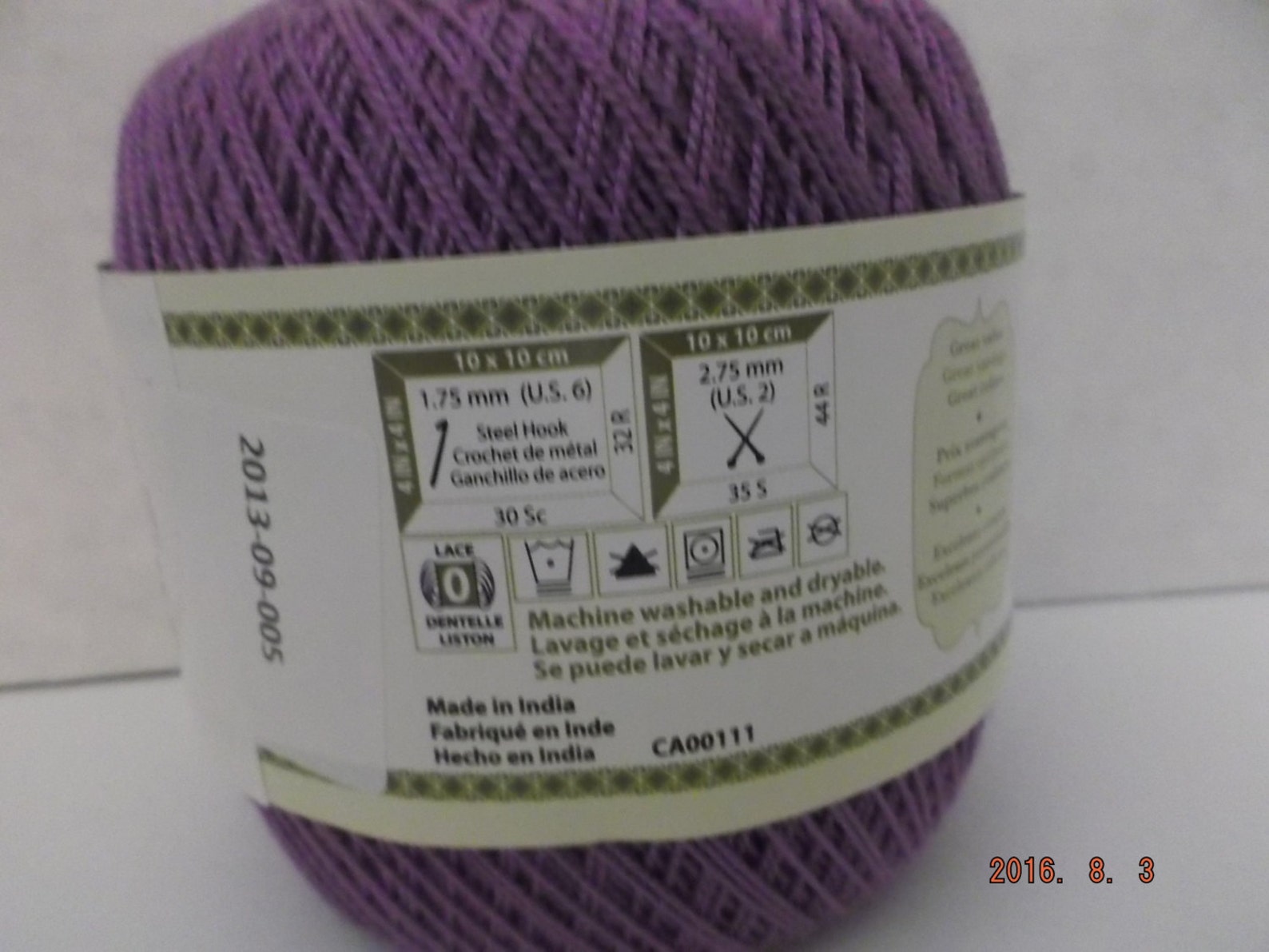 Bernat Handicrafter Crochet Thread Size 5 Vivid Violet 3 Etsy