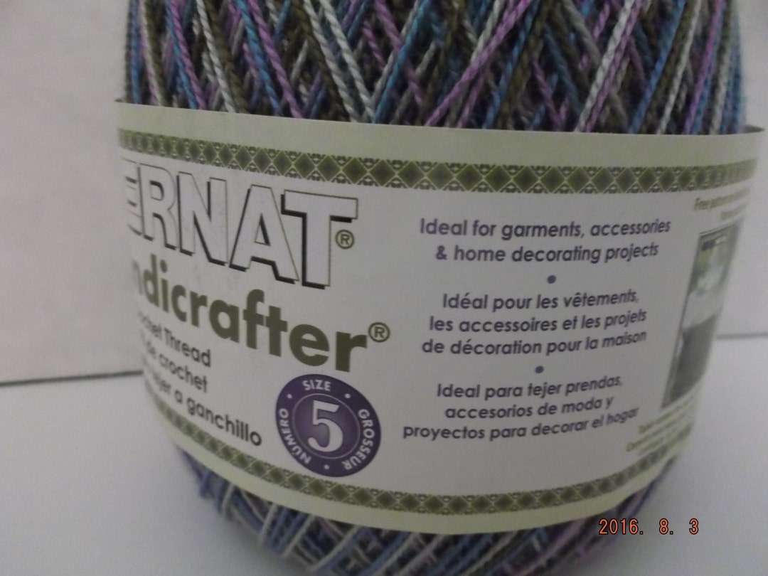 Bernat Handicrafter Crochet Thread Variegated Size 5 Urban Etsy