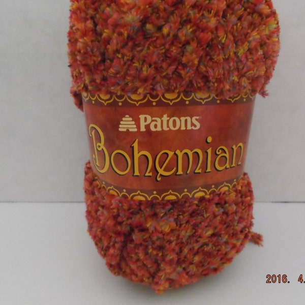 Patons Bohemian Yarn ~ #6 Super Bulky~ Colour: Coral Sunrise ~ 80 grams