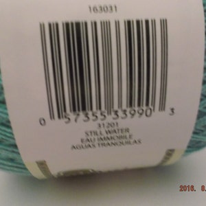 Bernat Handicrafter Crochet Thread Size 5 Still Water 3 oz 371 Yards image 3