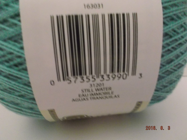 Bernat Handicrafter Crochet Thread Size 5 Still Water 3 oz 371 Yards image 3