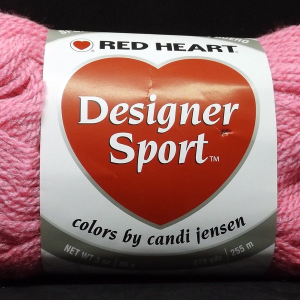 Red Heart Designer Sport Yarn #3730 Blush Rose #3 Light ~ 3oz ~ 279 Yards (knitting, crochet)*********