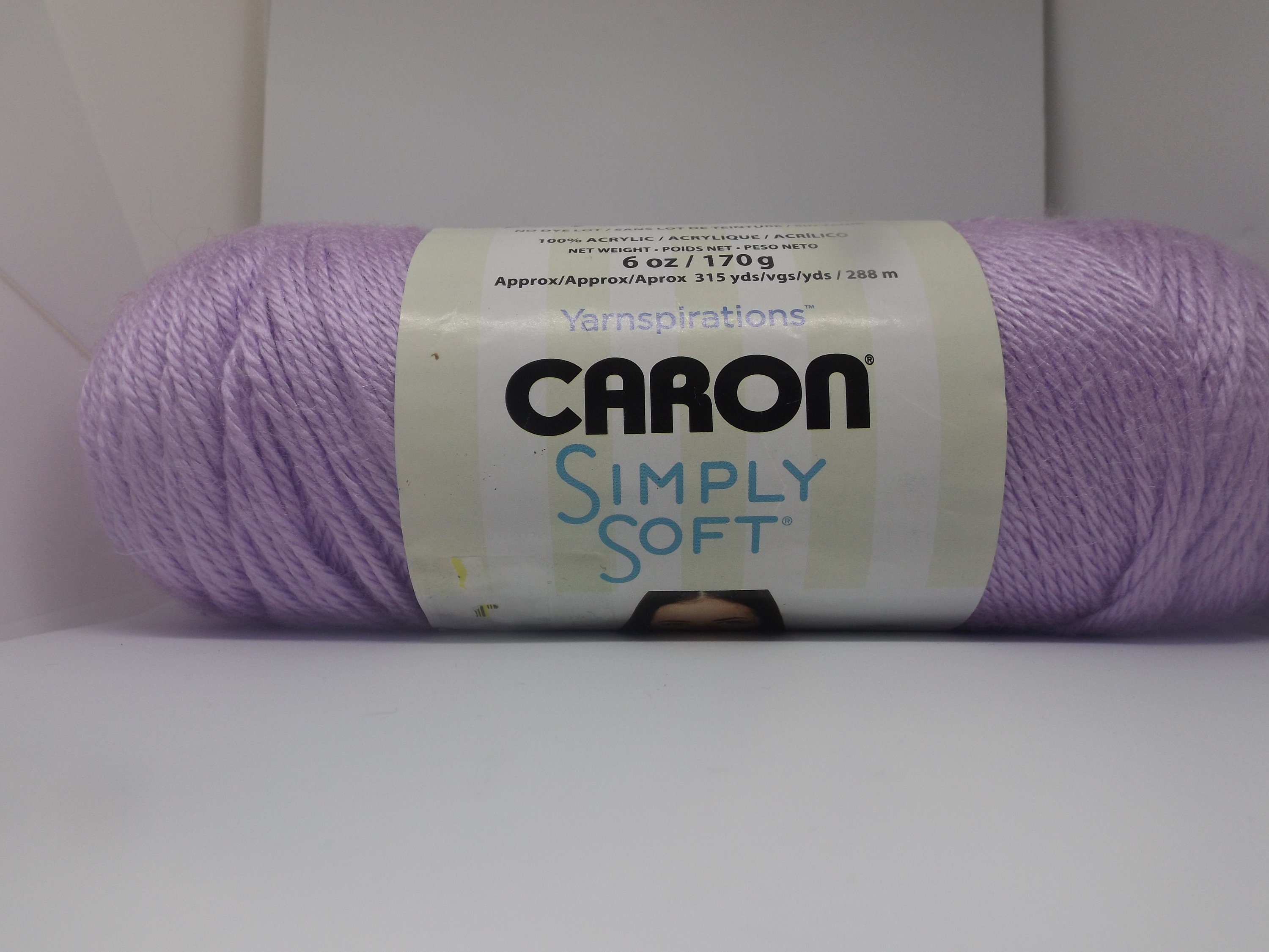 Caron Simply Soft Yarn Orchid 9717 6 Ounce Balls 170 Grams 315 Yards 4  Medium 