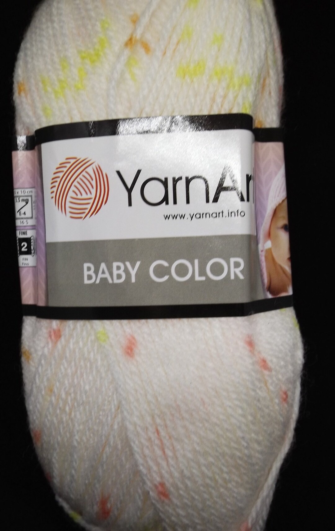 Yarnart Baby Color Yarn Peach 5103 50 Grams 164 Yards - Etsy