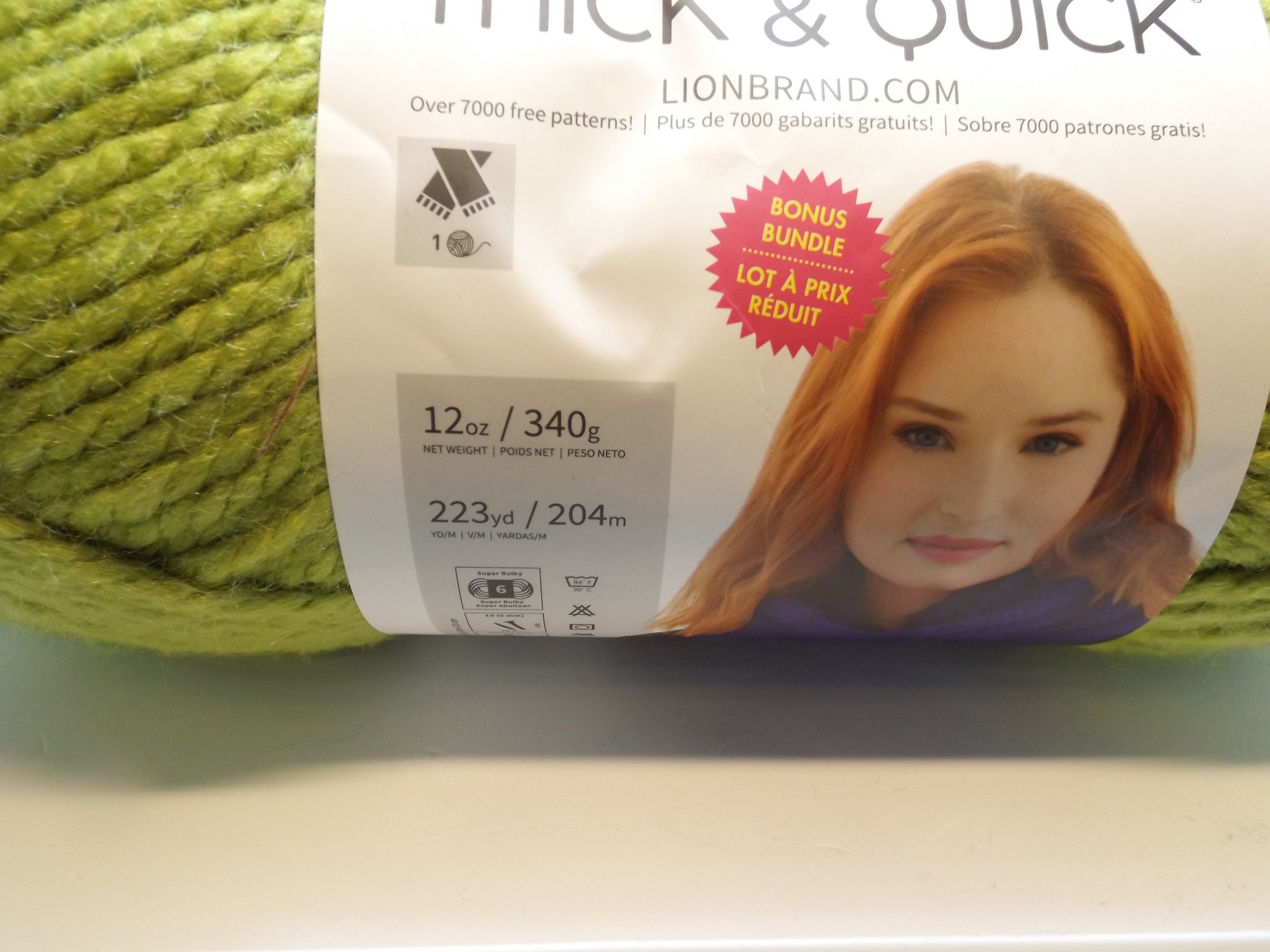 Lion Brand Thick & Quick Bonus Bundle Yarn - Leaf