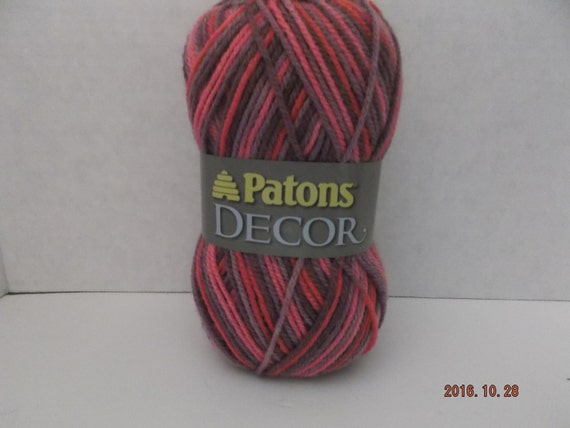 Patons Decor Yarn Wool Blend Florals Variegated 4 Etsy