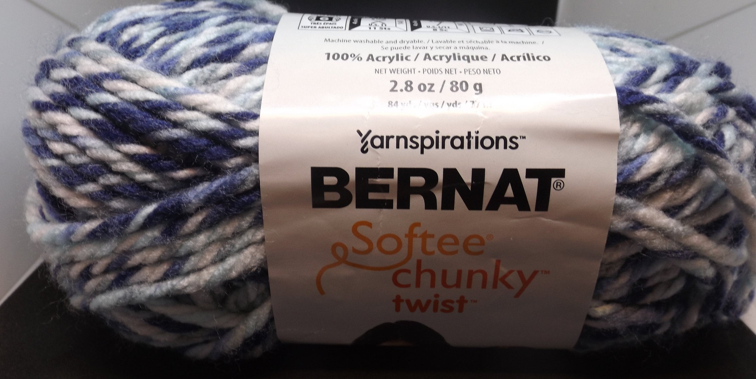 Bernat Softee Chunky Shadow Yarn - 3 Pack of 80g/2.8oz - Acrylic - 6 Super  Bulky - 77 Yards - Knitting, Crocheting & Crafts