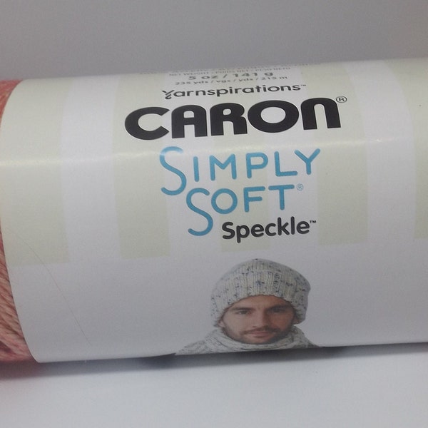 Caron Simply Soft Speckle ~ #61011 Chilli Flakes ~ 5 ounce balls ~ 235 Yards ~ #4 Medium ~ (knitting/Crochet) ********