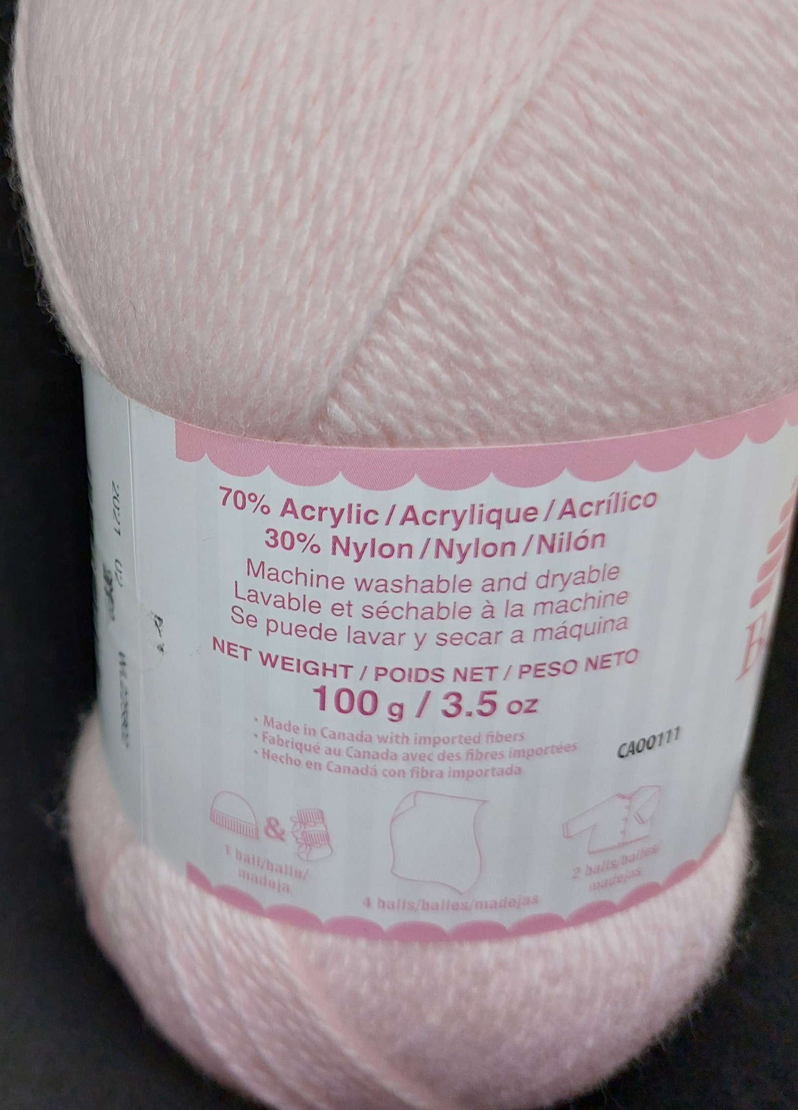 Patons Beehive Baby Yarn 3 Sport Light Precious Pink Etsy