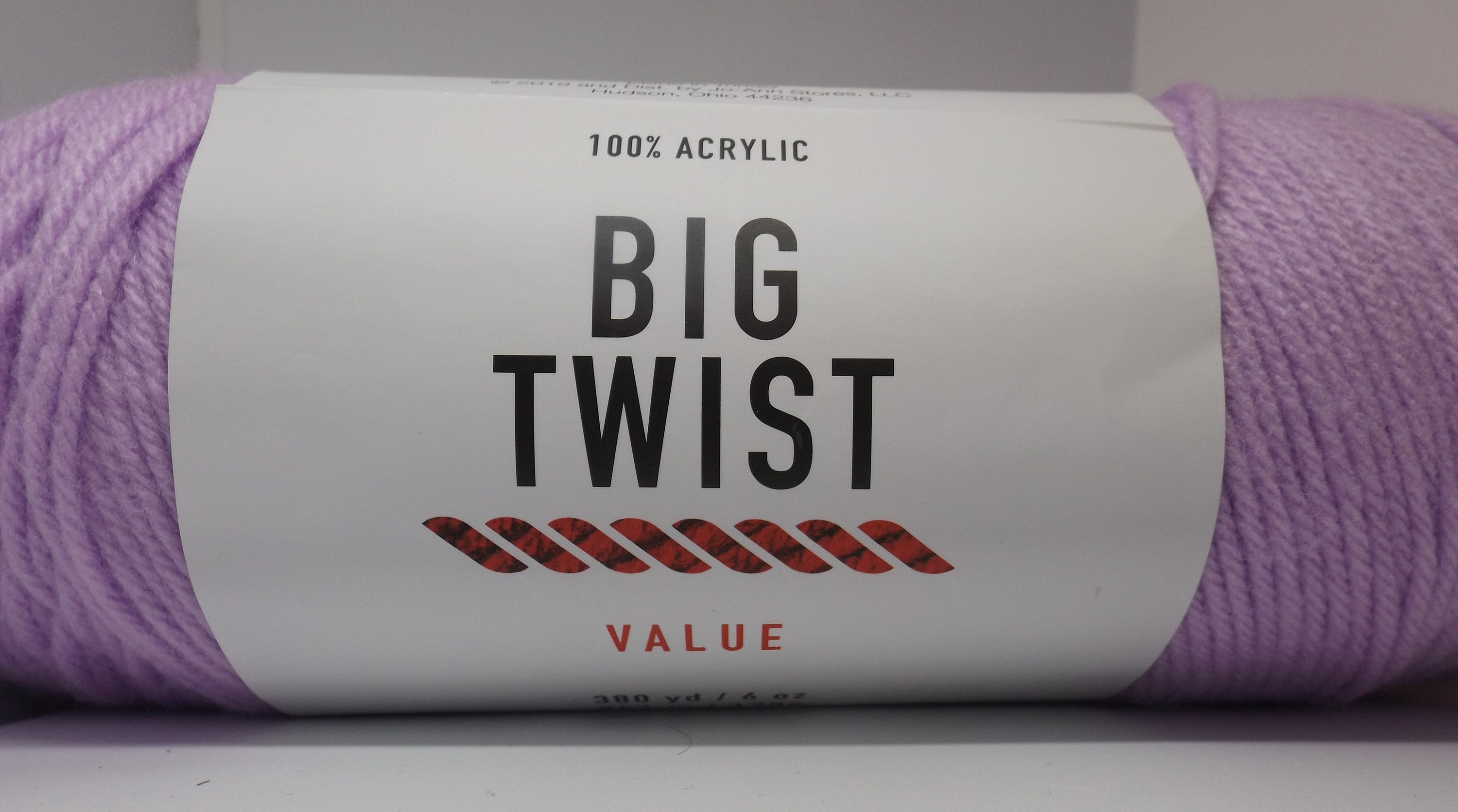 10pk Solid Soft Grey Medium Weight Acrylic 380yd Value Yarn by Big Twist by  Big Twist