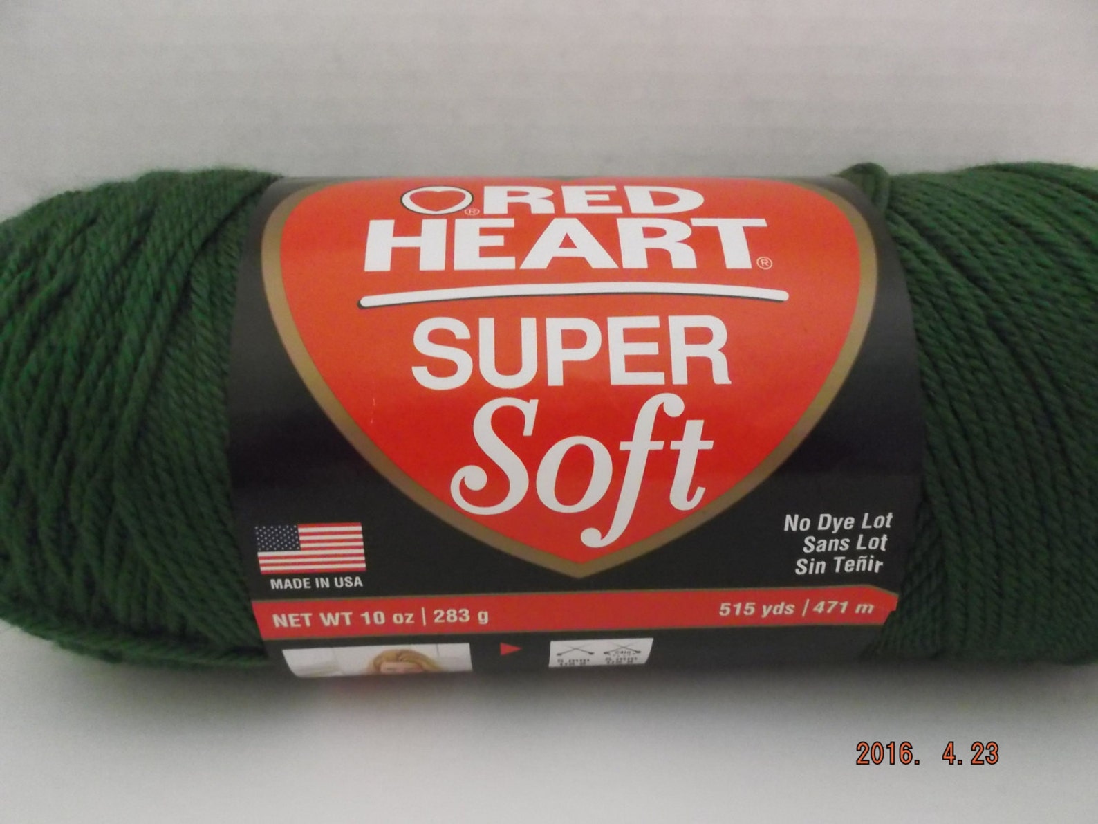 Red Heart Super Soft Yarn Jumbo 10 oz Ball Grass Green Etsy